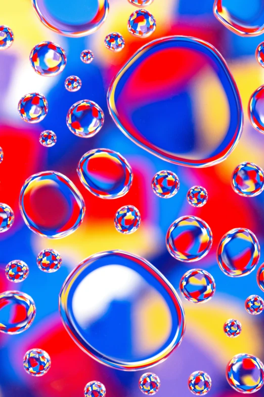 bubbles close up with different shades