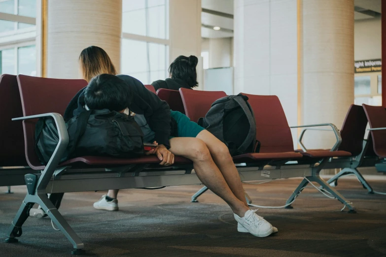 people are sitting down in the waiting room