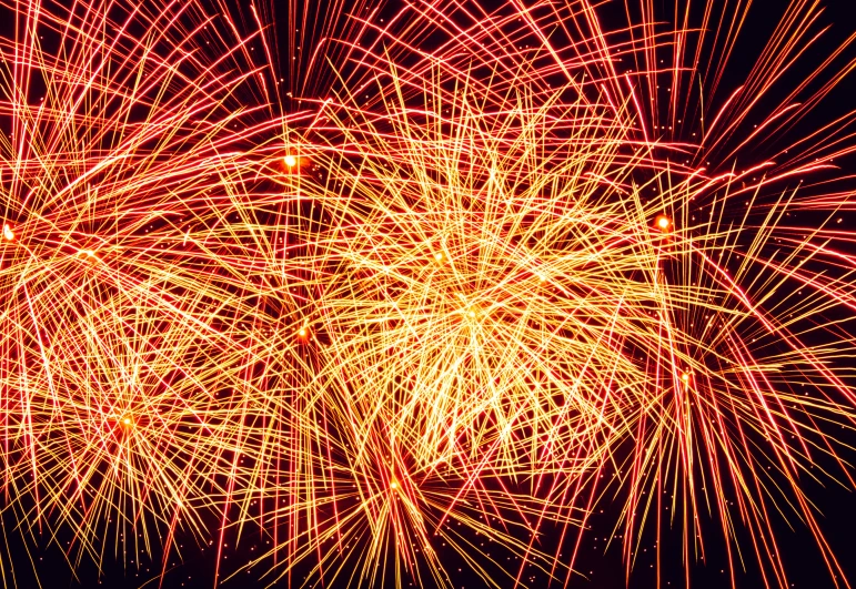 an image of fireworks that is very colorful