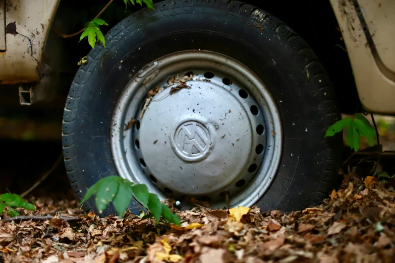 a wheel on the side of a vehicle