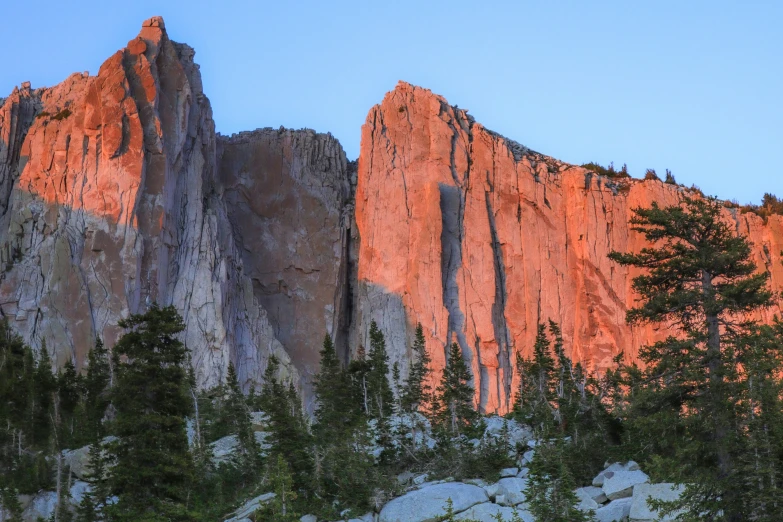 a group of mountains sit next to each other