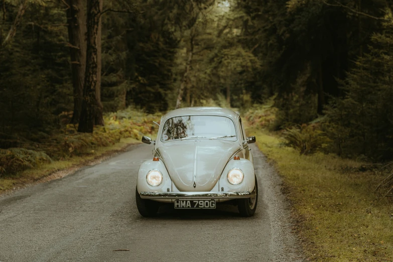 a car that is sitting in the street