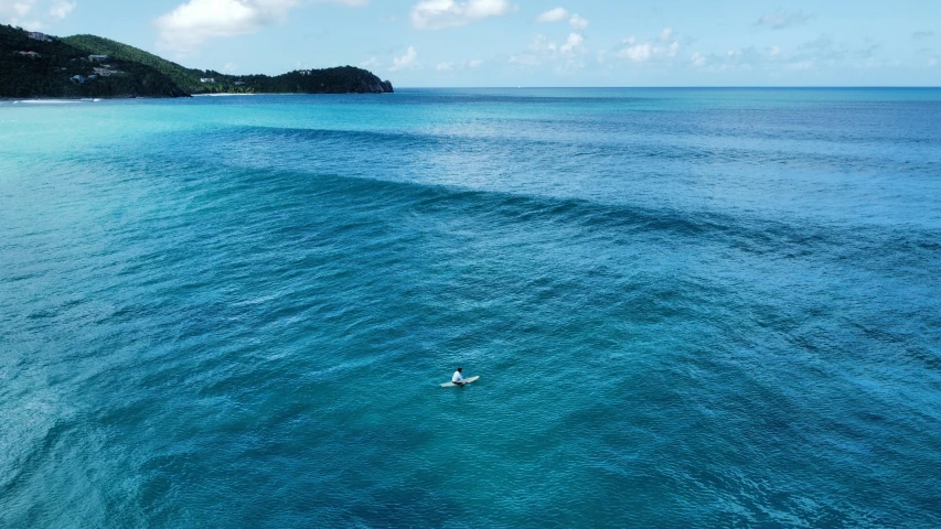 a person riding a wave in the ocean