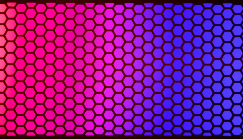 an image of multi - colored hexagonals with a black background
