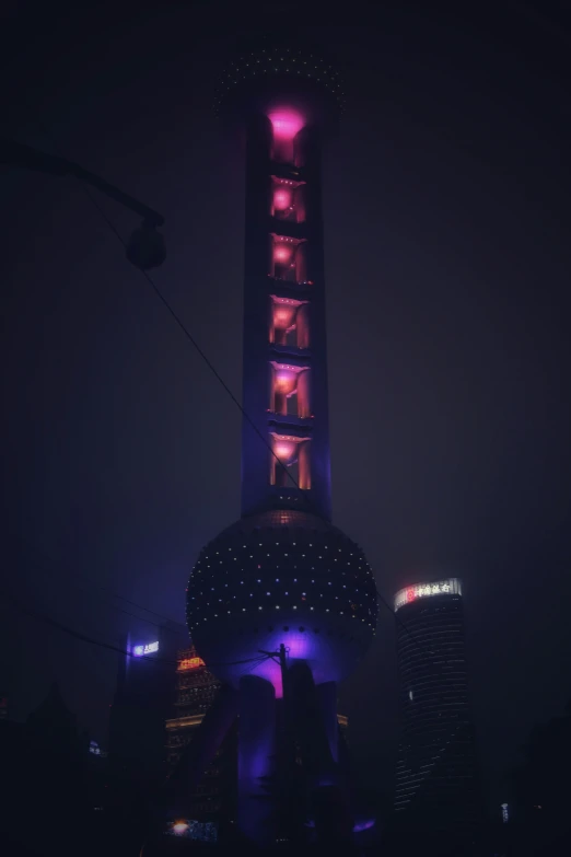 the oriental landmark in hong kong has several decorative light boxes on it