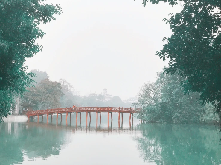 a bridge is near a body of water