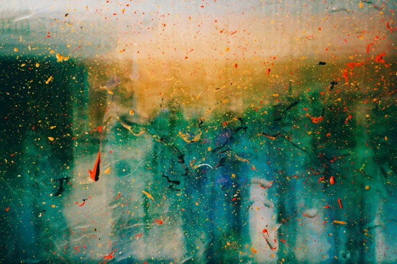 an abstract painting of a blurry and blurred background