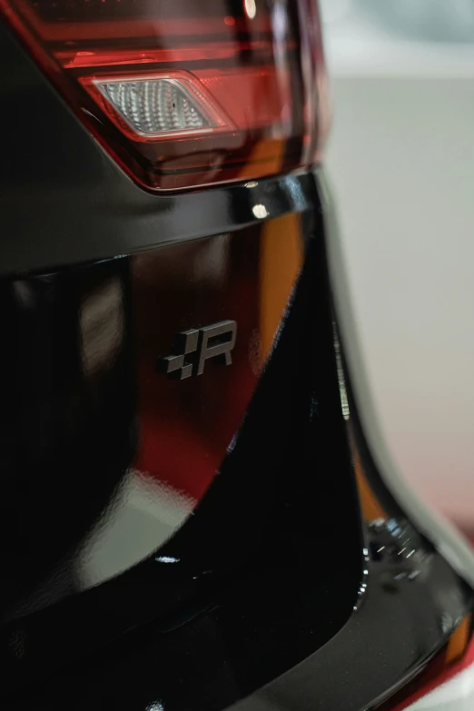 a close up of the tail light of a motorcycle