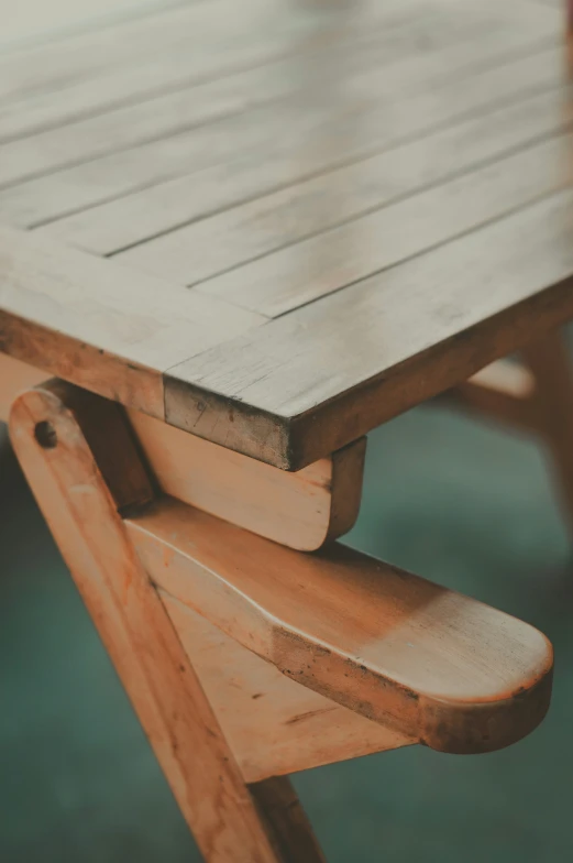 a piece of wood sitting on top of a table