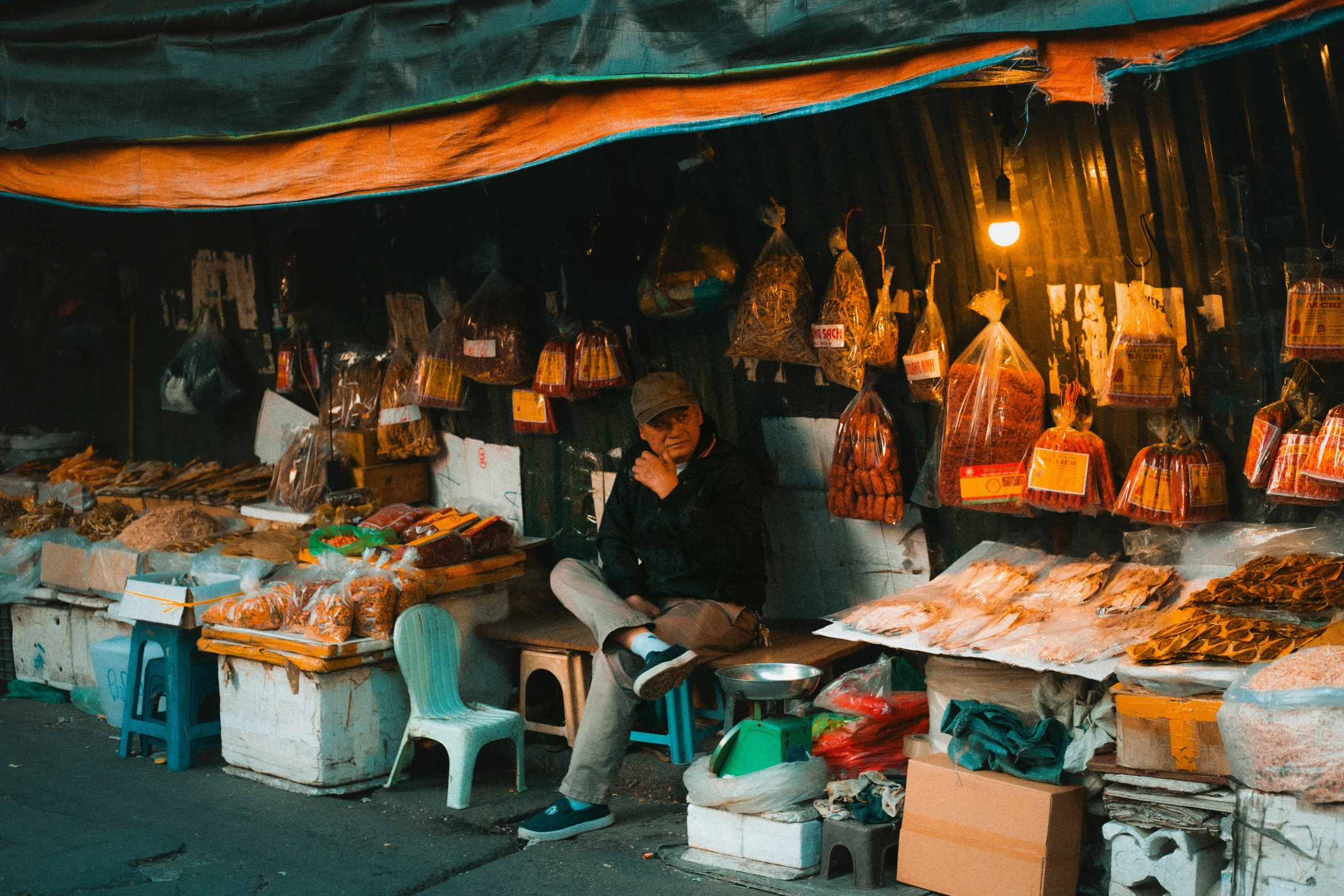 a farmer's market with lots of fresh produce for sale