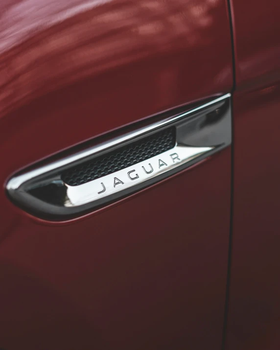 a car door handle with the word laudal