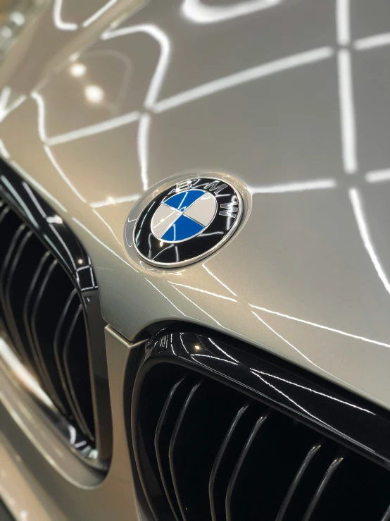 the bmw logo is shown on a modern vehicle