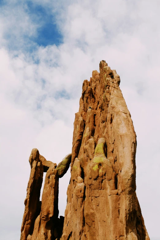 the large rock formations are the tallest in the air