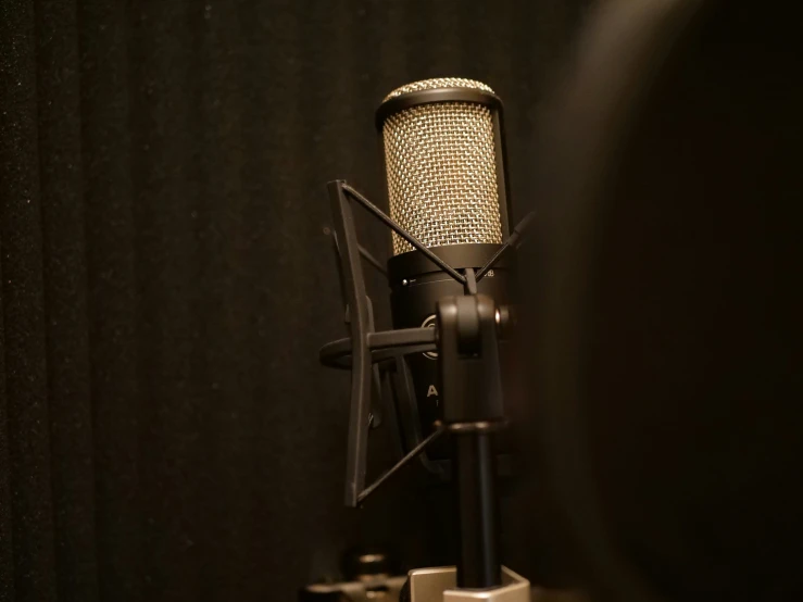 an image of a microphone in the background