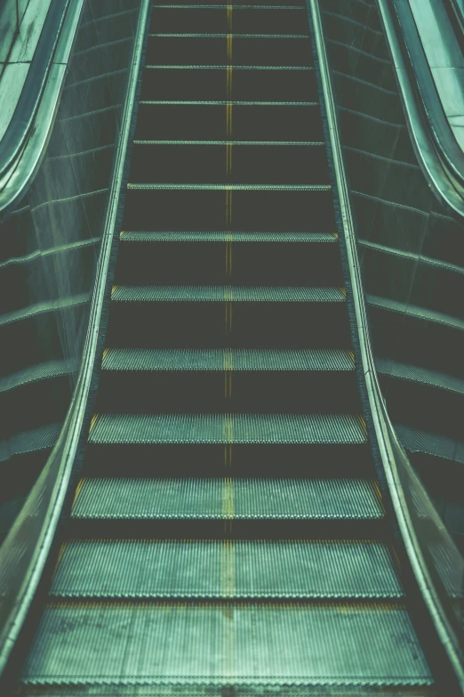 an escalator that is moving very slowly