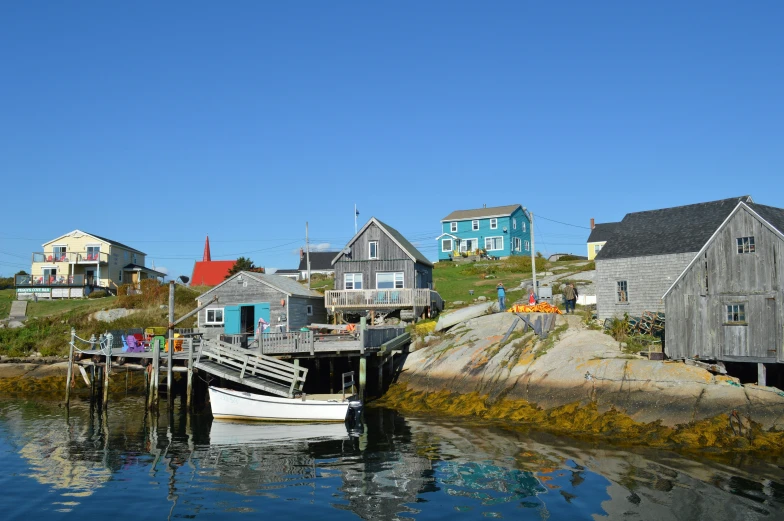 a couple of boats docked in a harbor