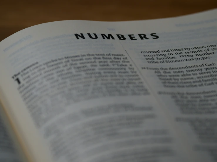 a book that reads numbers in black and white