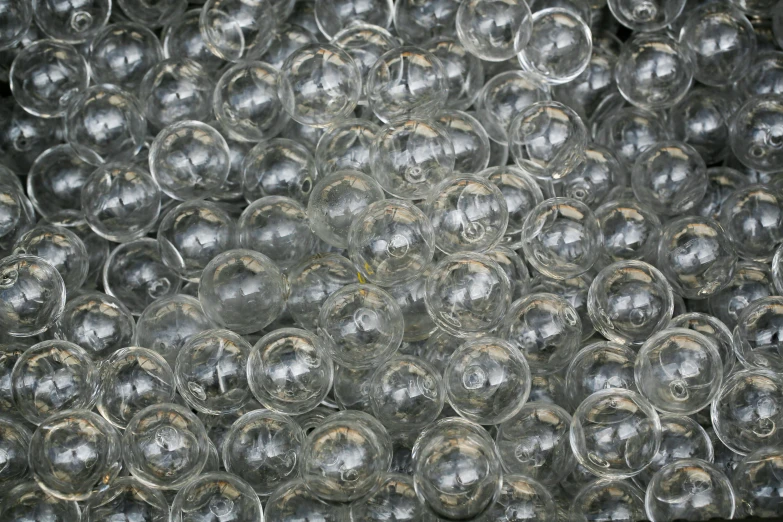 several cups lined up together on the counter