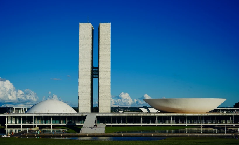 an abstract image with the top of a building in the background