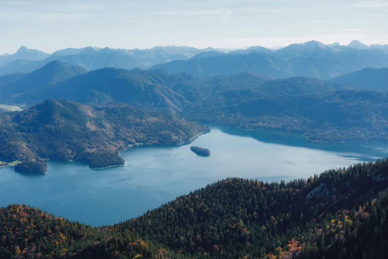 a wide view of the mountains in the distance