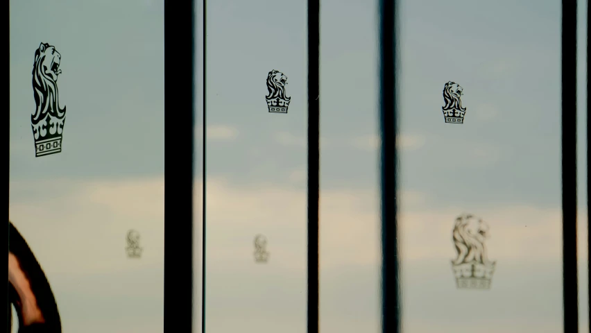 view of a tower of a ship through some bars