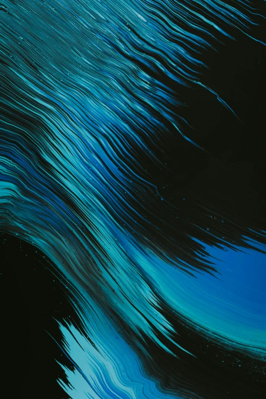 a blue and black abstract wave background