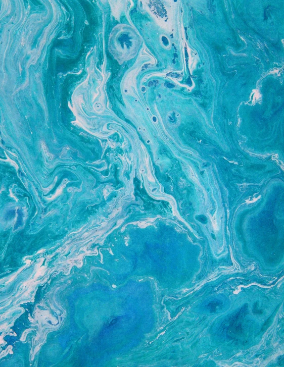 a blue abstract marbled paper with swirled stripes