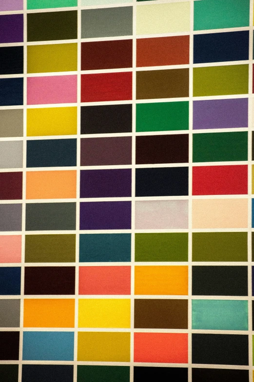 a painting with multiple squares and colors