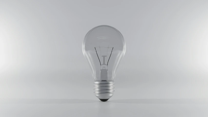 an light bulb that is not illuminated but is upside down