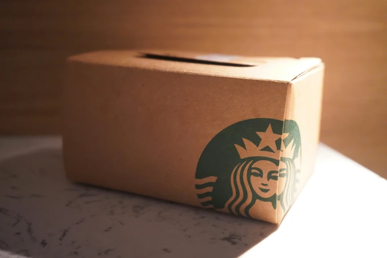 this is the side of a starbucks carton