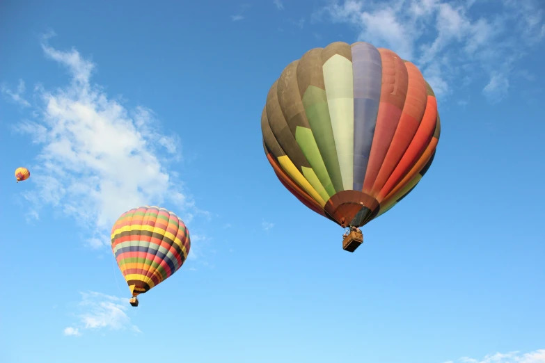 several different  air balloons in the air