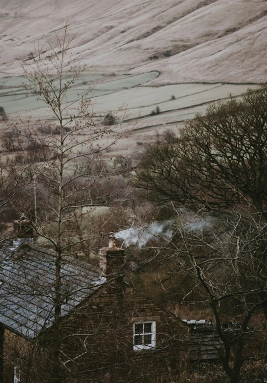 this is an image of a building in the hills