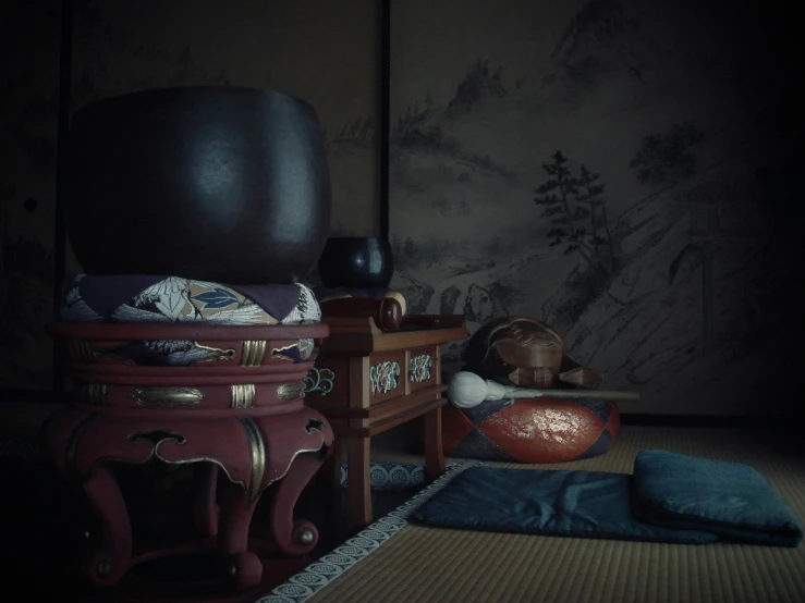 this is a picture of a traditional asian room