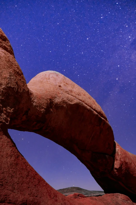 the view from underneath the stars of a desert