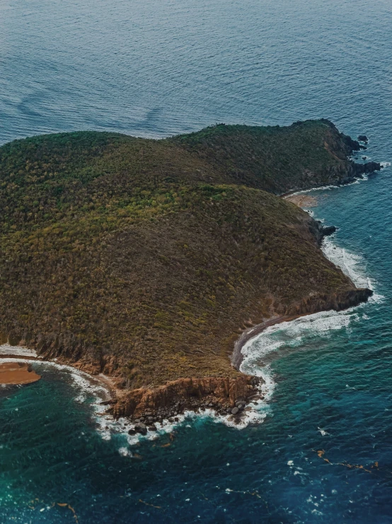 an island that is sitting in the water