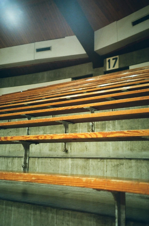 empty wooden seats inside of a church auditorium