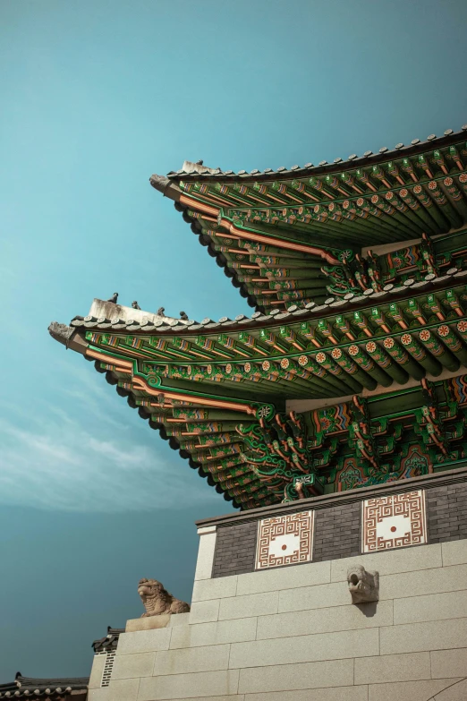 an old building with intricate roof structures