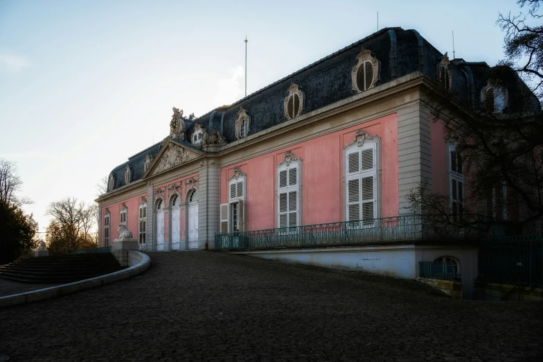 a large building with a tall tower on top