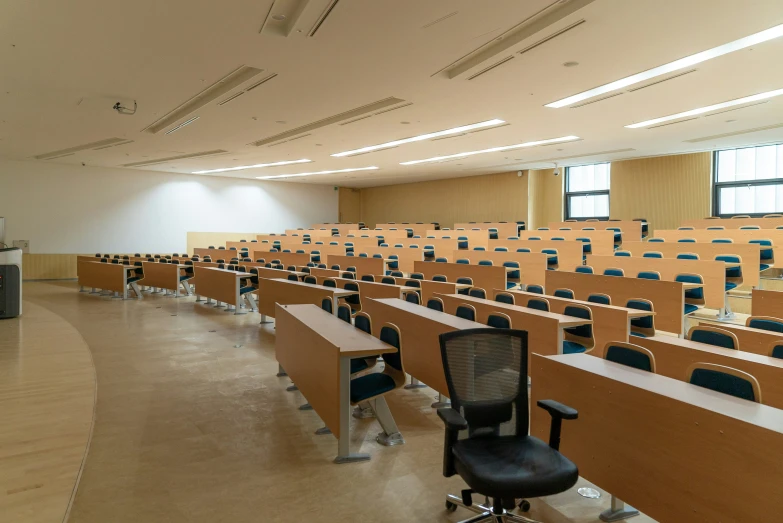 a room filled with a table and chairs with no chairs