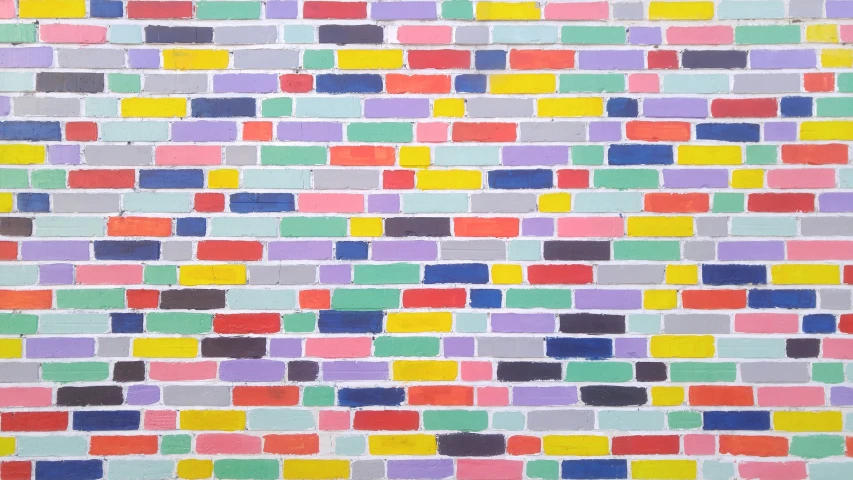 multicolored drawing of a tiled wall