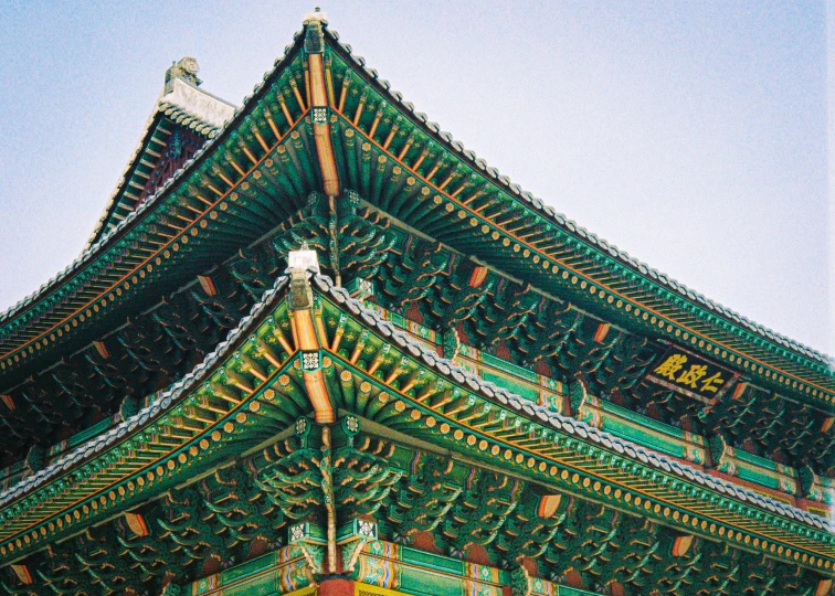 a very elaborate architecture with a big blue sky in the background