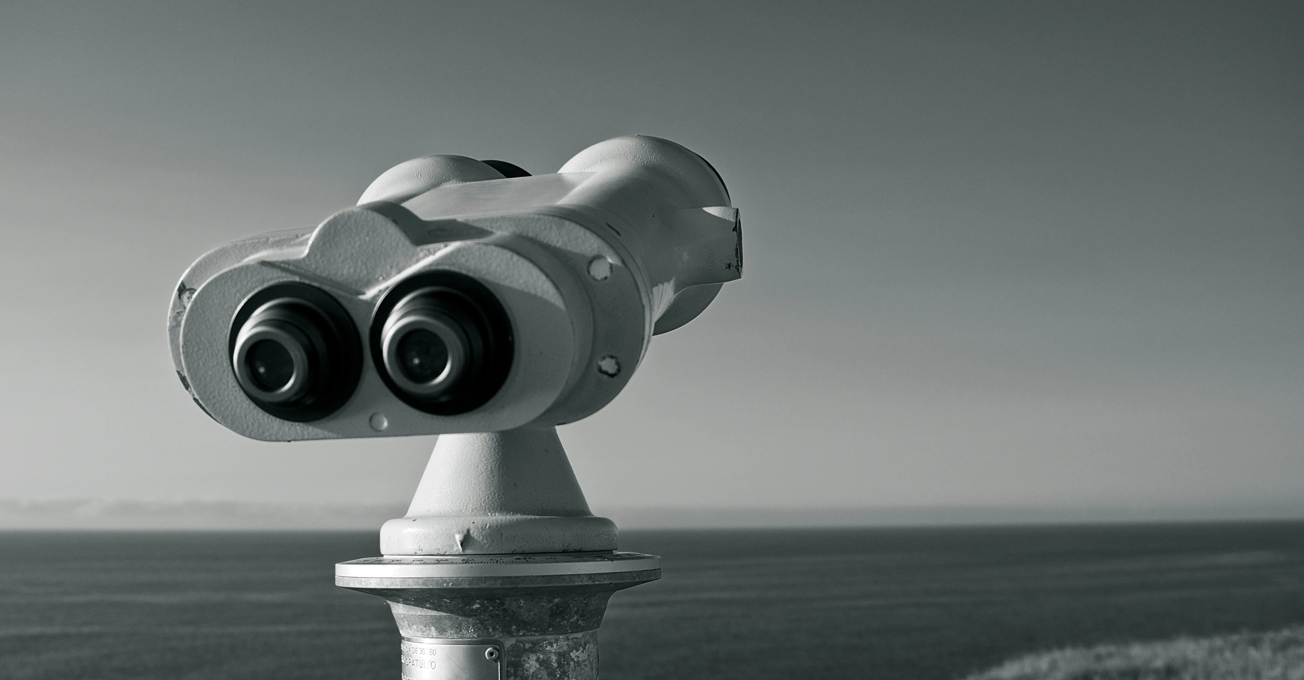 two binchopes are positioned on a pole near the beach