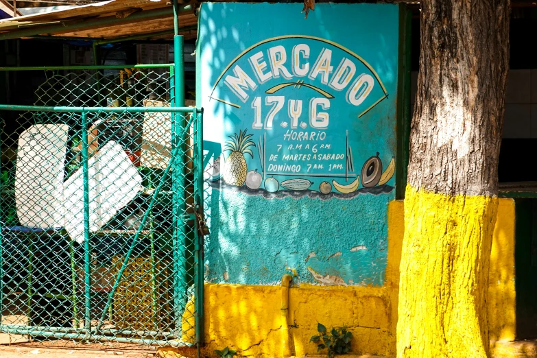 an image of a sign outside a store