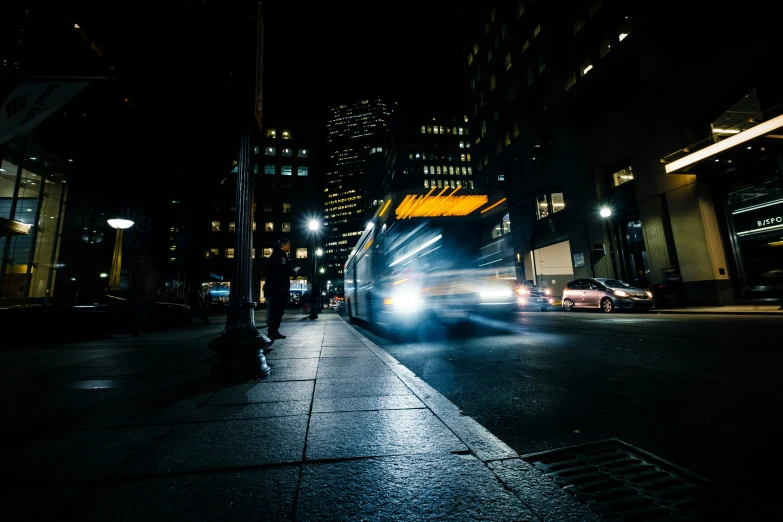 a city bus that is sitting on the street