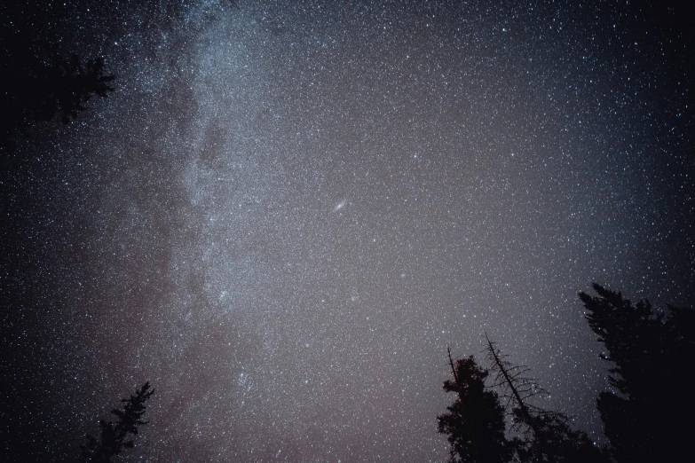 the night sky with some very dark stars