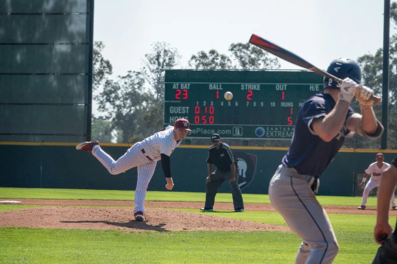 two baseball players play the same game in a game