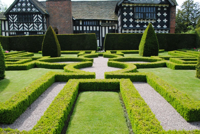 the top view of a very nice looking garden