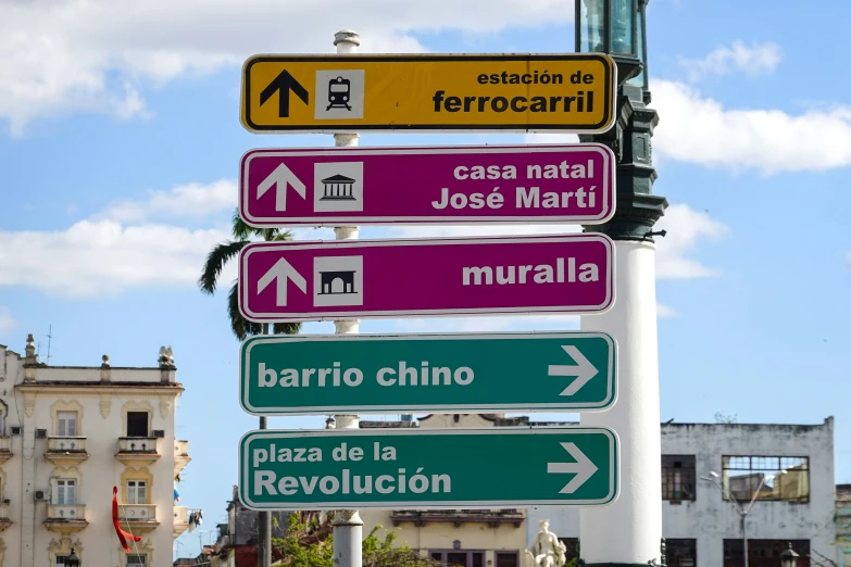 a sign with multiple signs pointing in different directions