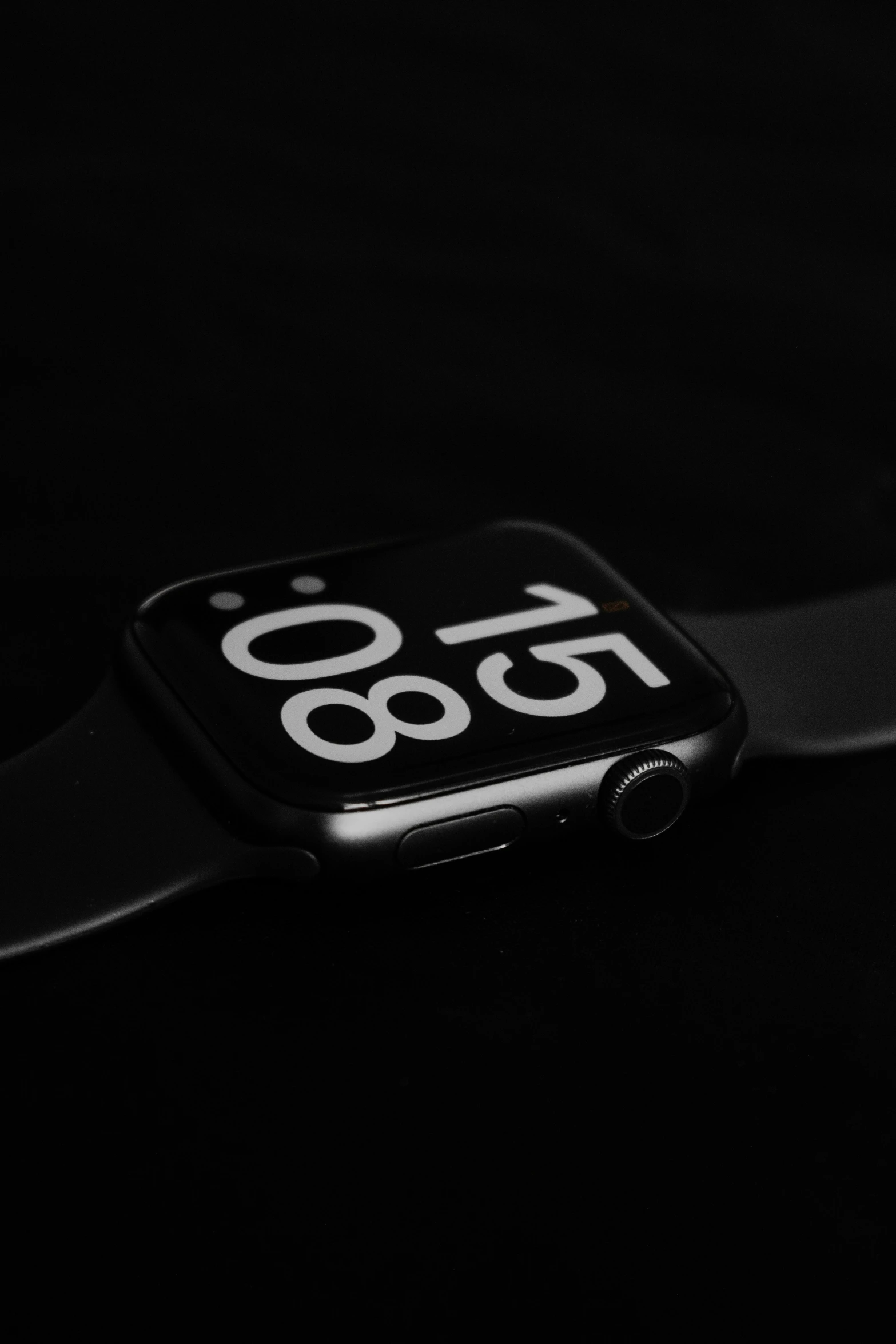 a apple watch face with the time on it