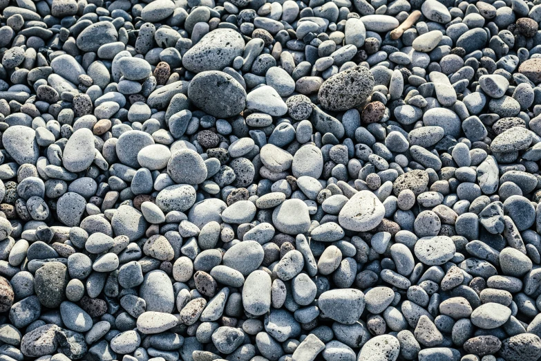 some rocks with different colors and sizes